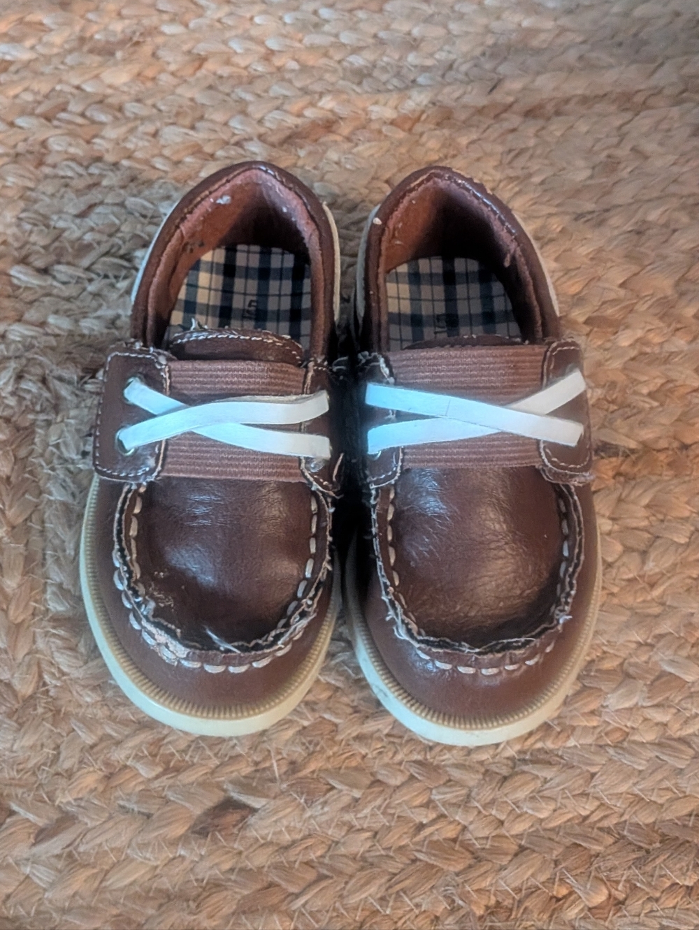 Carter's Brown Boat Shoes Kids Loafers 5
